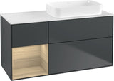 Villeroy & Boch Finion Waschtischunterschrank 1200 mm Glossy White mit Beleuchtung