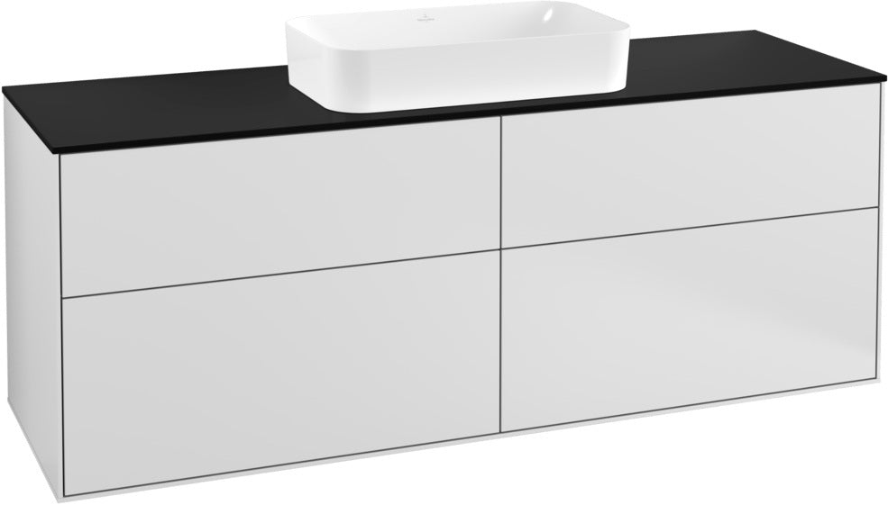 Villeroy & Boch Finion Waschtischunterschrank 1600 mm Anthrazit Matt mit LED-Beleuchtung