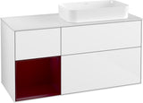 Villeroy & Boch Finion Waschbeckenunterschrank 1200 mm Glossy White Lacquer mit LED-Beleuchtung