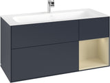 Villeroy & Boch Finion Waschbeckenunterschrank Glossy White Lacquer 1196 mm mit LED-Beleuchtung