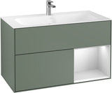 Villeroy & Boch Finion Waschtischunterschrank 996 mm White Matt Lacquer mit Beleuchtung
