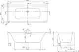 Villeroy & Boch Subway 3.0 Vorwand-Badewanne 1800x800mm Stone White – Quaryl, rechte Ausführung