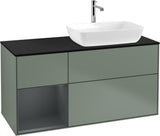 Villeroy & Boch Finion Waschtischunterschrank 1200 mm Glossy White Lacquer mit Beleuchtung