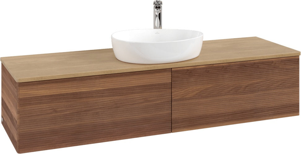 Villeroy & Boch Waschbeckenunterschrank Antao K36151 1600 mm Warm Walnut mit SoftClosing