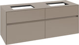 Villeroy & Boch Waschtischunterschrank Collaro C119 B0 1400 mm Taupe mit Beleuchtung