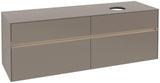 Villeroy & Boch Waschtischunterschrank Collaro C051 B0 1600 mm Glossy White mit LED-Beleuchtung