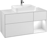 Villeroy & Boch Waschtischunterschrank Finion F421G 1200 mm Glossy White Lacquer