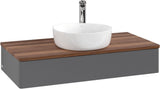Villeroy & Boch Waschbeckenunterschrank Antao 1000 mm Anthrazit Matt Lack mit Beleuchtung