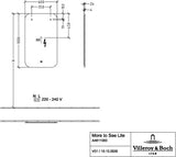 Villeroy & Boch More to See Lite Spiegel 600x1000mm mit umlaufender LED-Beleuchtung