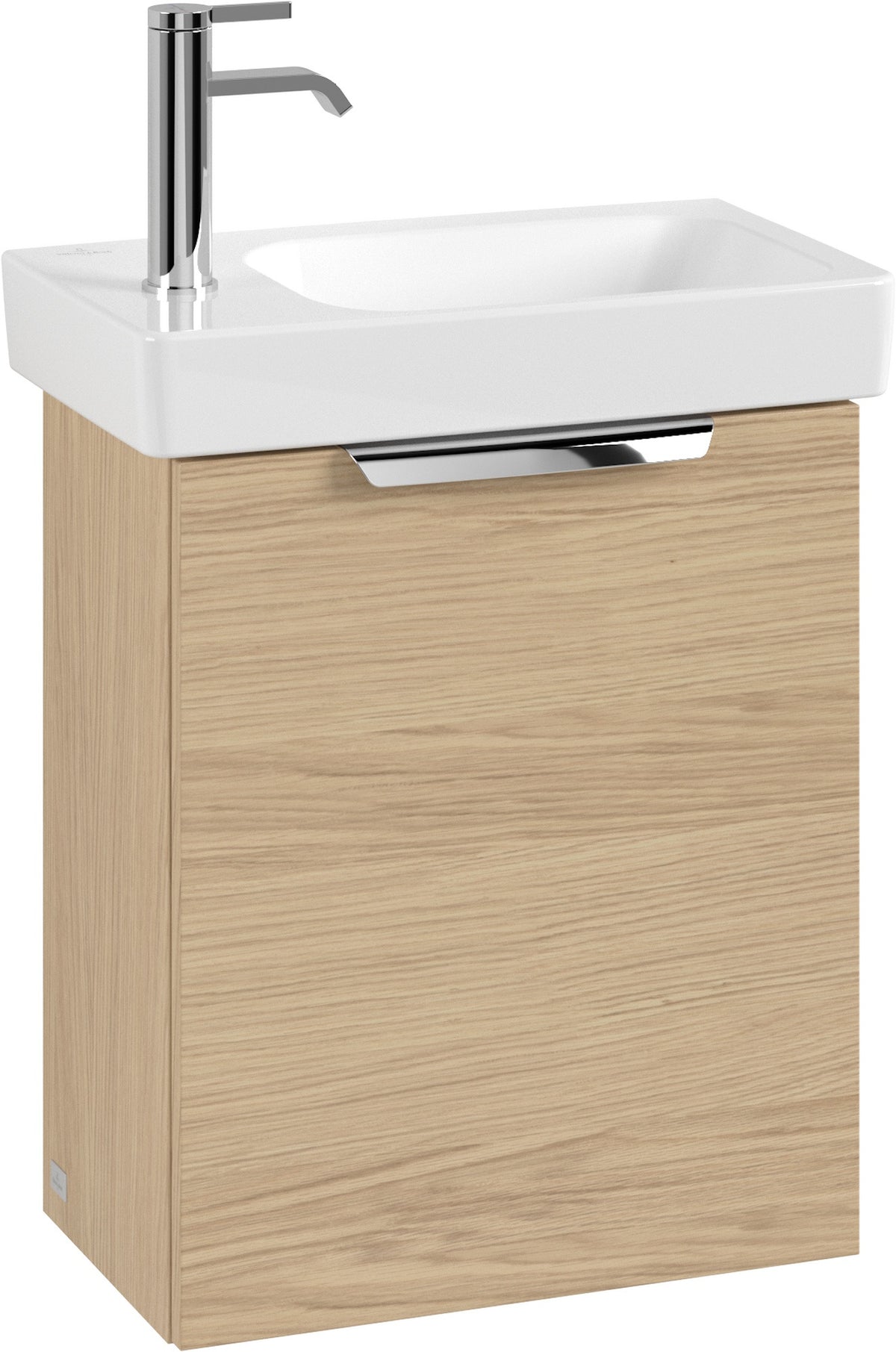 Villeroy & Boch Set LineUp 450mm mit Spiegel Anschlag links Arizona Oak – Badmöbel-Set