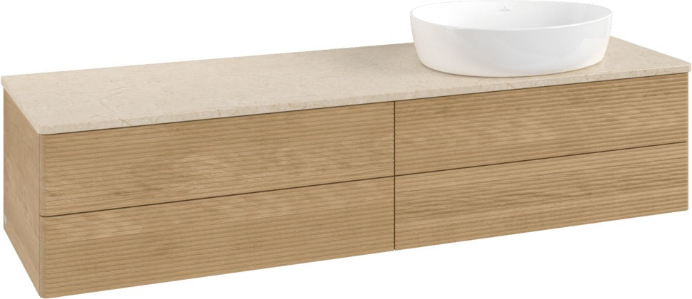 Villeroy & Boch Antao Waschtischunterschrank K27113 1600 mm Warm Walnut mit 4 Auszügen