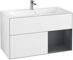 weiß / Mitteldichte Faserplatte (MDF) / G040H G 996x591x498mm Glossy White Lacquer