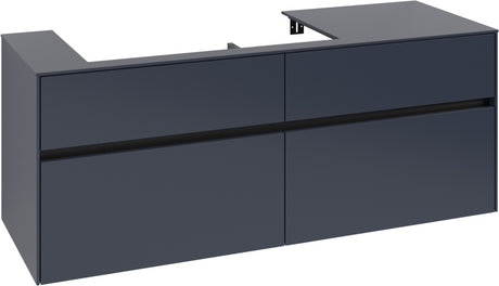 Villeroy & Boch Waschtischunterschrank Collaro C089 B0 1400 mm White Oak mit Beleuchtung und SoftClosing
