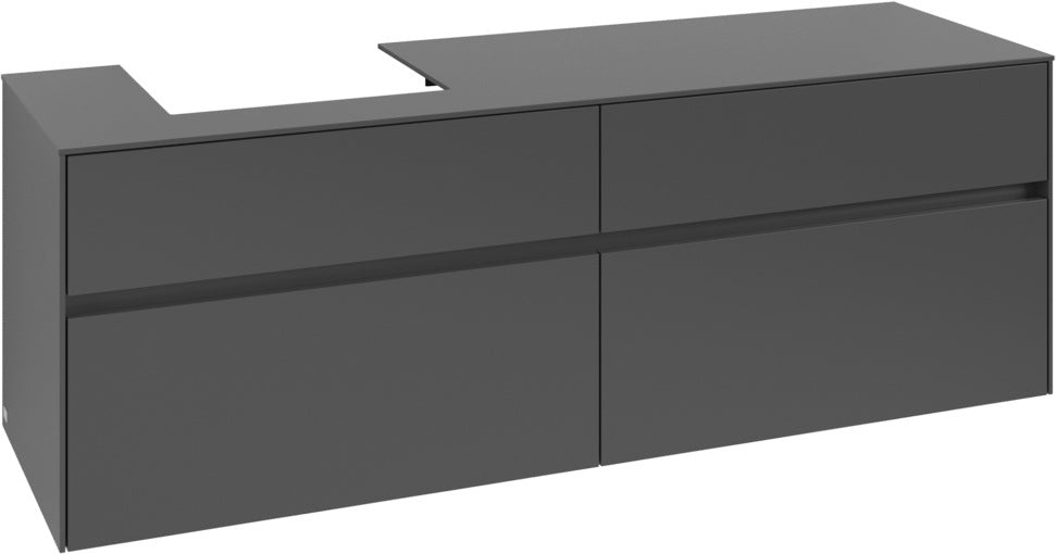 Villeroy & Boch Waschtischunterschrank Collaro C078 B0 1600 mm White Oak mit Beleuchtung und SoftClosing