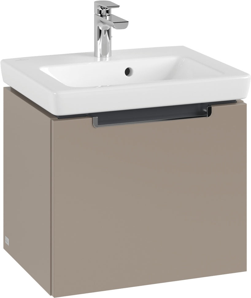 Villeroy & Boch Subway 2.0 Waschbeckenunterschrank A68510 Taupe 485 mm mit SoftClosing