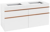 Villeroy & Boch Venticello Waschtischunterschrank 1257 mm Glossy White, 4 Auszüge, für 2 Waschtische
