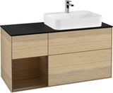 Villeroy & Boch Finion Waschbeckenunterschrank 1200 mm Glossy White Lacquer mit Beleuchtung
