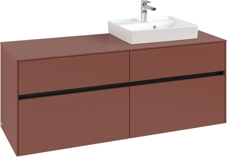 Villeroy & Boch Waschtischunterschrank Collaro C075 B0 1400 mm White Oak mit Beleuchtung