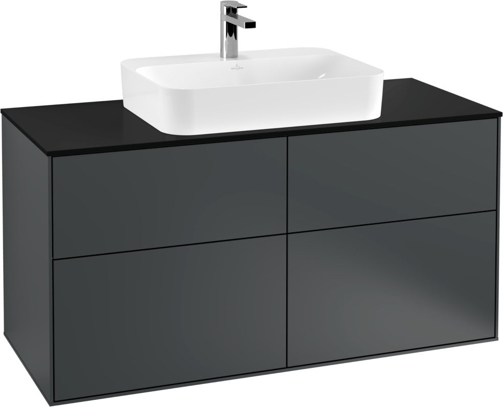 Villeroy & Boch Finion Waschtischunterschrank 1200 mm Glossy White Lacquer mit LED-Beleuchtung