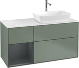 Villeroy & Boch Finion Waschbeckenunterschrank 1200 mm Glossy White Lacquer mit Beleuchtung