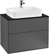 Villeroy & Boch Waschtischunterschrank Finion F3410 800 mm Glossy White Lacquer mit SoftClosing