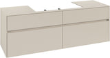 Villeroy & Boch Waschtischunterschrank Collaro C028 B0 1600 mm Cashmere Grey mit LED-Beleuchtung
