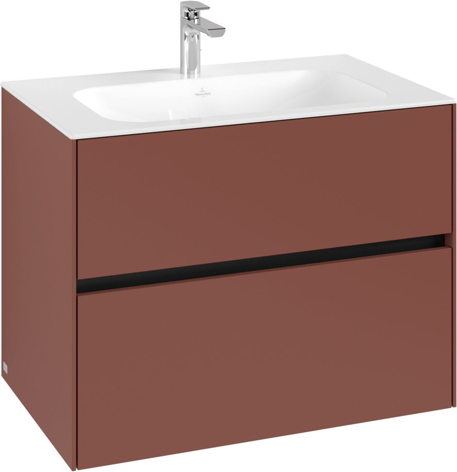 Villeroy & Boch Waschbeckenunterschrank Collaro C13800 White Oak – 796 mm, 2 Auszüge, SoftClosing
