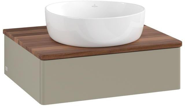 Villeroy & Boch Antao Waschtischunterschrank 600 mm, 1 Auszug, Stone Grey Matt, wandhängend
