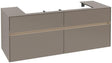 Villeroy & Boch Collaro Waschtischunterschrank 1400 mm mit LED-Beleuchtung, Truffle Grey