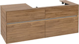 Villeroy & Boch Collaro Waschtischunterschrank 1400 mm mit LED-Beleuchtung und 4 Auszügen