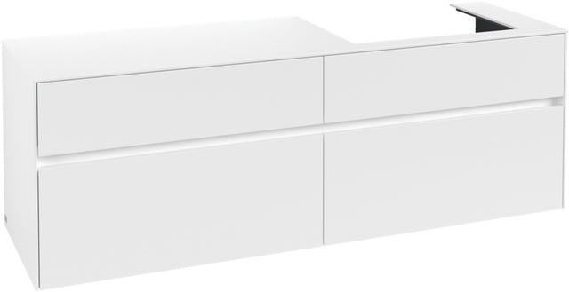 Villeroy & Boch Waschtischunterschrank Collaro C02300 1600 mm White Matt mit 4 Auszügen