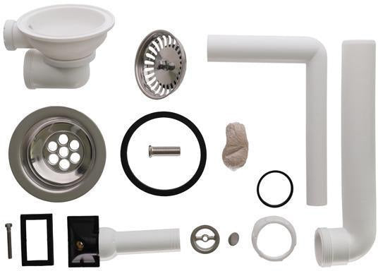 Villeroy & Boch Ablaufgarnitur 821400 Zubehör verchromt mit Handbetätigung für Spülbecken