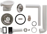 Villeroy & Boch Ablaufgarnitur 821400 Zubehör verchromt mit Handbetätigung für Spülbecken