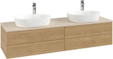 Villeroy & Boch Antao Waschtischunterschrank 1600 mm Warm Walnut mit 4 Auszügen und Beleuchtung