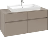 Villeroy & Boch Waschbeckenunterschrank Collaro C087 1200 mm Taupe – 4 Auszüge, SoftClosing