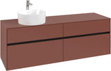 Villeroy & Boch Collaro Waschtischunterschrank 1600 mm White Oak – 4 Auszüge, SoftClosing