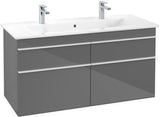 Villeroy & Boch VENTICELLO Waschtischunterschrank 1153 mm Santana Oak mit 4 Auszügen und Glasabtrennungen