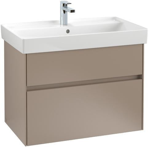 Villeroy & Boch Collaro Waschtischunterschrank 754 mm mit LED-Beleuchtung Glossy White