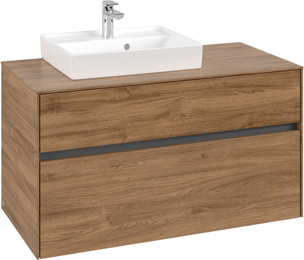Villeroy & Boch Waschbeckenunterschrank Collaro C014 Kansas Oak 1000 mm mit SoftClosing