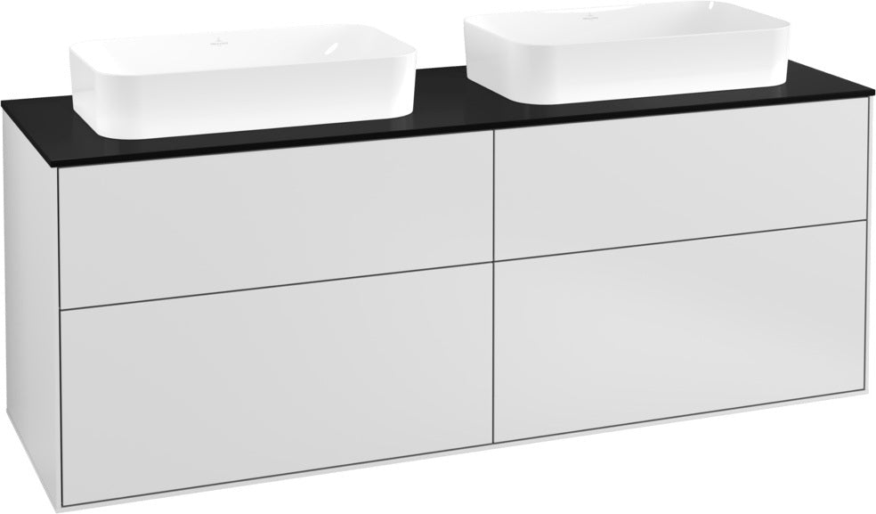 Villeroy & Boch Finion Waschtischunterschrank 1600 mm Glossy White Lacquer, 4 Auszüge, SoftClosing