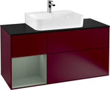 Villeroy & Boch Finion Waschbeckenunterschrank 1200 mm Glossy White mit Beleuchtung