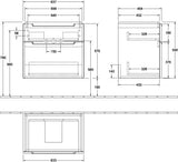 Villeroy & Boch Waschtischunterschrank Subway 2.0, 537 mm, Santana Oak, mit Auszug & Accessory Box