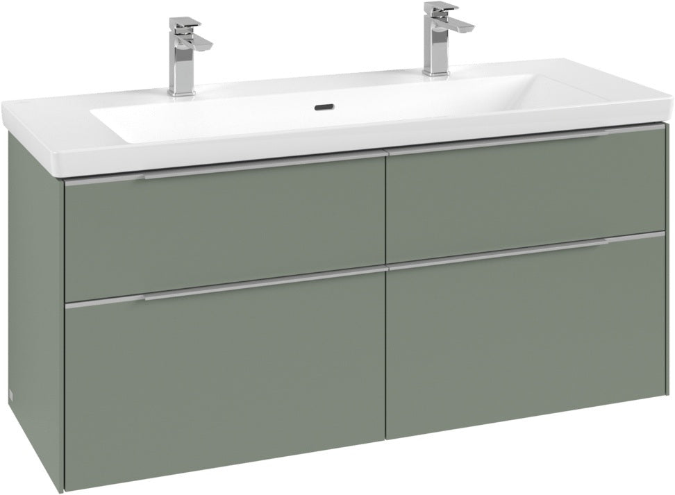 Villeroy & Boch Waschtischunterschrank Subway 3.0 C 602L0, 1272 mm, Brilliant White, mit LED-Beleuchtung