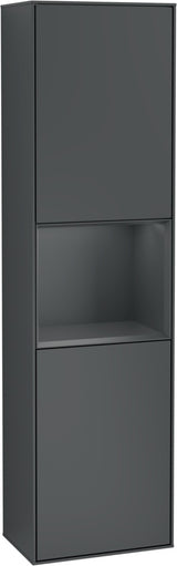 Villeroy & Boch Hochschrank Finion F460GF – 418 mm, Glossy White Lacquer, mit Beleuchtung & SoftClosing