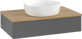 Villeroy & Boch Waschbeckenunterschrank Antao 800 mm Anthrazit mit Auszug und Push-to-open