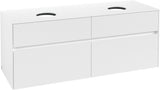 Villeroy & Boch Waschbeckenunterschrank Collaro C048 00 1400x548x500mm Eckig White Matt