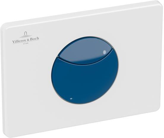 Villeroy & Boch ViConnect 100S Kids WC-Betätigungsplatte Ocean Blue – eckig, 205 x 145 mm