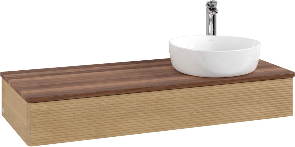 Villeroy & Boch Waschtischunterschrank Antao K12151 1200 mm Warm Walnut mit Auszug