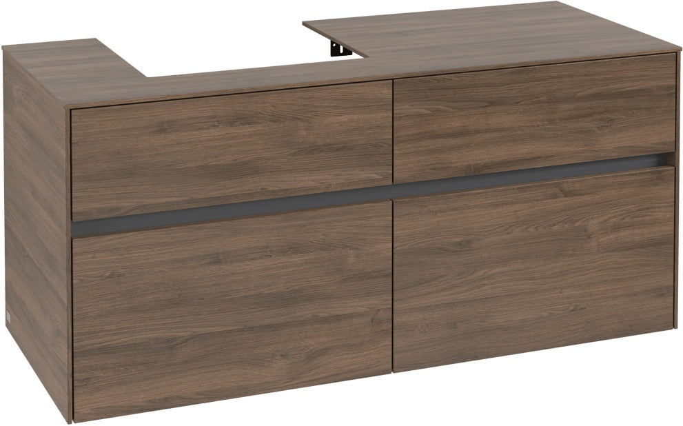 Villeroy & Boch Waschtischunterschrank Collaro C071 Arizona Oak 1200 mm mit 4 Auszügen