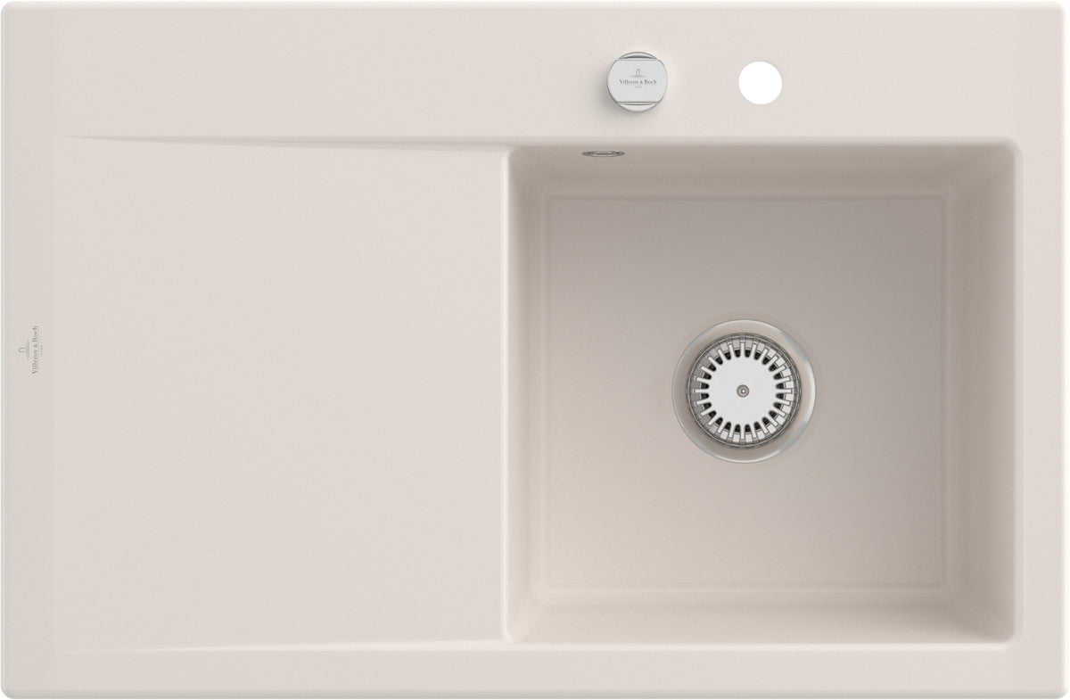 Villeroy & Boch Einbauspüle Subway Style 45 Stone White CeramicPlus 780x510 mm
